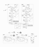 Carburetor Fuel Supply Diagram and Parts List for  Briggs and Stratton Engine